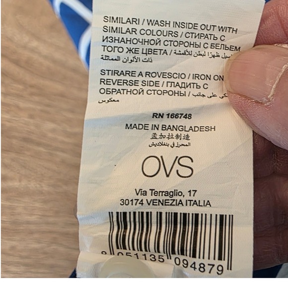 Piombo Mens Blue Geometric Print Short Sleeve Button Down Shirt - Large - Picture 12 of 15